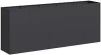 vidaXL Pflanzk&uuml;bel Schwarz 200x40x80 cm Kaltgewalzter Stahl