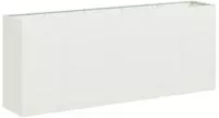 vidaXL Pflanzk&uuml;bel Wei&szlig; 200x40x80 cm Kaltgewalzter Stahl