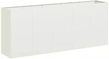vidaXL Pflanzk&uuml;bel Wei&szlig; 200x40x80 cm Kaltgewalzter Stahl (860725)