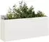 vidaXL Pflanzkübel Weiß 200x40x80 cm Kaltgewalzter Stahl (860725)