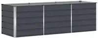 vidaXL Pflanzk&uuml;bel Anthrazit 240 x 80 x 75 cm Stahl