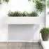 vidaXL Hochbeet Gartenpflanzer Weiß 100 x 26 x 82 cm Stahl (865877)