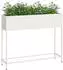 vidaXL Hochbeet Gartenpflanzer Weiß 100 x 26 x 82 cm Stahl (865877)