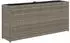 vidaXL Hochbeet mit 2 Fächern Grau 90x20x40 cm Poly Rattan (366409)