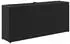 vidaXL Hochbeet mit 2 Fächern Schwarz 90x20x40 cm Poly Rattan (366407)