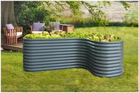 Vitavia - Erweiterung 'curve' F&uuml;r Hochbeet 'vita 858', Granit, 80 X 86 Cm
