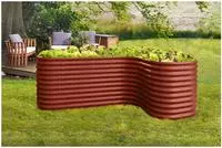 Vitavia - Erweiterung 'curve' F&uuml;r Hochbeet 'vita 858', Rubin Rot, 80 X 86 Cm