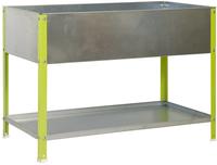 Simonrack - Pflanzk&uuml;bel Galvanisiert/gr&uuml;n 140l Mit Regal - Urbangarden Top