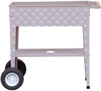 Herstera - Garden Metall Hochbeet Barcelona Taupe 85x50x80 Cm