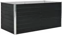 vidaXL Hochbeet Anthrazit 160 x 80 x 77 cm Verzinkter Stahl