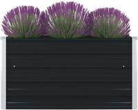 vidaXL Hochbeet 100&times;100&times;45 cm Verzinkter Stahl Anthrazit