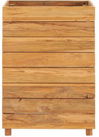 vidaXL Hochbeet 50x40x72 cm Teak Altholz und Stahl