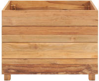 vidaXL Hochbeet 50x40x38 cm Teak Altholz und Stahl