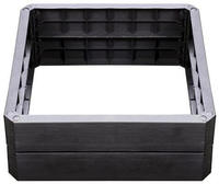 GRAF 645117, GRAF Garantia Hochbeet Ergo Quadro grau Pflanzk&uuml;bel, 80x80x25 cm
