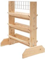 Westmann - L&auml;rchenholz Kr&auml;uterregal Mit Rankgitter Viktoria L Natur 50x80x95 Cm