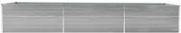 vidaXL Garten-Hochbeet Verzinkter Stahl 480x80x45 cm Grau