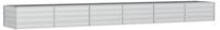 vidaXL Garten-Hochbeet 480x80x45 cm Verzinkter Stahl Silber