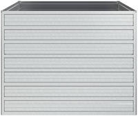 vidaXL Garten-Hochbeet 100x100x77 cm Verzinkter Stahl Silber