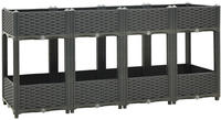 vidaXL Hochbeet 160x40x71 cm Polypropylen