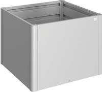 Biohort Hochbeet "1x1 silber-metallic" 102x102x77 cm, extrem langlebig, aus Metall