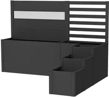 Biohort Hochbeet Da Vinci 250x201x168cm dunkelgrau-metallic