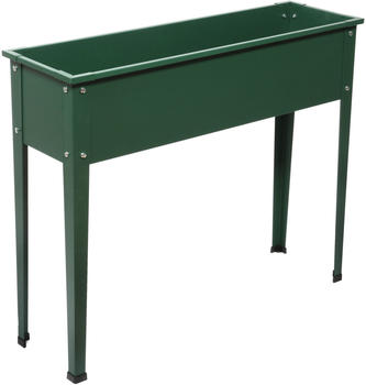 Floraworld Metall-Hochbeet 100 x 30 x 80 cm grün (011809)