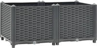vidaXL Hochbeet 80x40x38 cm Polypropylen
