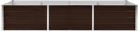 vidaXL Garten-Hochbeet Braun 240 x 80 x 45 cm Verzinkter Stahl