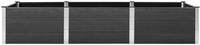 vidaXL Hochbeet Grau 300x100x54 cm WPC