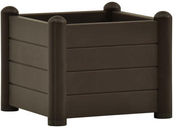 vidaXL Garten-Hochbeet PP 43x43x35cm Mokka