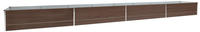 vidaXL Garten-Hochbeet Verzinkter Stahl 600x80x45 cm Braun