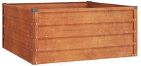 vidaXL Hochbeet Rostig 100x100x45 cm Cortenstahl