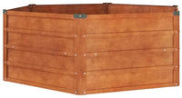 vidaXL Hochbeet Rostig 129x129x45 cm Cortenstahl