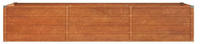 vidaXL Hochbeet Rostig 240x80x45 cm Cortenstahl