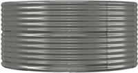vidaXL Hochbeet Grau 367x140x68 cm Verzinkter Stahl
