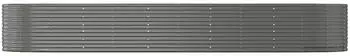 vidaXL Hochbeet 447x140x68cm Pulverbeschichteter Stahl Grau
