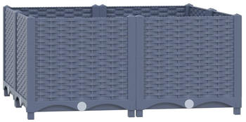 vidaXL Hochbeet 80x80x38cm Polypropylen