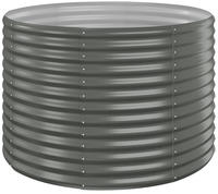 vidaXL Hochbeet Verzinkter Stahl 100x100x68 cm Grau
