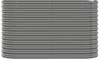 vidaXL Hochbeet Verzinkter Stahl 114x40x68 cm Grau