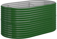 vidaXL Hochbeet Verzinkter Stahl 152x80x68 cm Gr&uuml;n