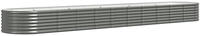 vidaXL Hochbeet Verzinkter Stahl 440x80x36 cm Grau