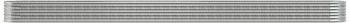 vidaXL Hochbeet Pulverbeschichteter Stahl 620x80x36cm Silbern
