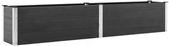 vidaXL Garten-Hochbeet 200x50x54cm WPC Grau