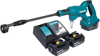 Makita Akku Druckreiniger 18 V 24 bar + 2x Akku 5,0 Ah + Ladegerät Makita Akku Druckreiniger 18 V 24 bar + 2x Akku 5,0 Ah + Ladegerät