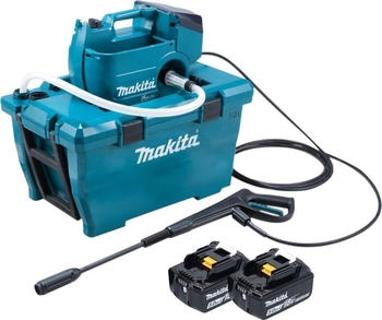 Makita Akku Hochdruckreiniger 36 V ( 2x 18 V ) 80 bar 380 l/h Brushless + 2x Akku 5,0 Ah - ohne Ladegerät Makita Akku Hochdruckreiniger 36 V ( 2x 18 V ) 80 bar 380 l/h Brushless + 2x Akku 5,0 Ah - ohne Ladegerät