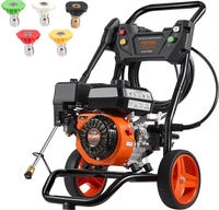 VEVOR Benzin-Hochdruckreiniger, 3400 PSI 2,6 GPM, Terrassenreinger 10 L/min mit