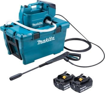 Makita DHW 080 F2K Akku Druckreiniger 36 V ( 2x 18 V ) 80 bar 380 l/h Brushless + 2x Akku 3,0 Ah ohne Ladegerät