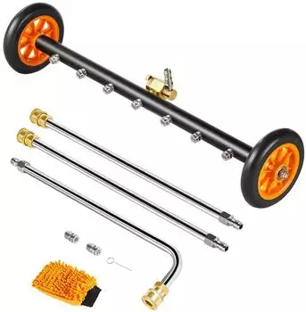 VEVOR Unterbodenreiniger Edelstahl 590mm 4000PSI 7 Spr&uuml;hd&uuml;sen