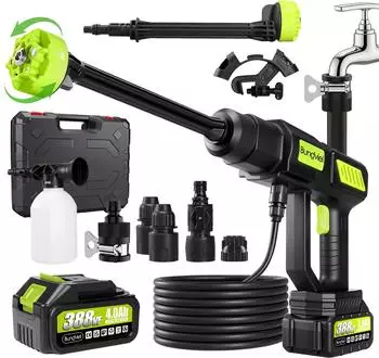 Bundviel Akku Hochdruckreiniger 270L/H mit 1x4Ah Akku