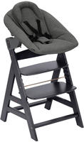 Hauck Hochstuhl "Alpha Newborn Set Plus, Dark Grey" () mit Newborn Aufsatz